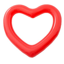 Heart Shaped Pool Float PVC Inflatable Swim Ring for Beach Party and Swimming Pool Fun