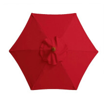 2m Parasol Replacement Canopy Waterproof UV Protection Outdoor Garden Umbrella Cover 6 Ribs