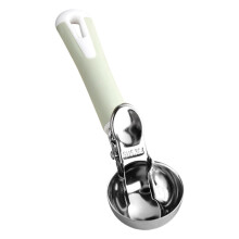 Ice Cream Scoop Stainless Steel Ergonomic Press Design for Desserts Meatballs and Portion Control