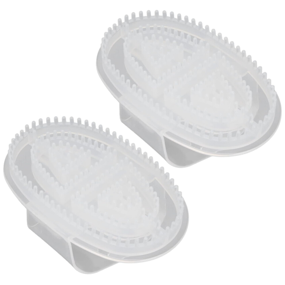 2Pcs Body Brush and Back Scrubber with Firm Bristles for Exfoliation Massage Legs Feet Back