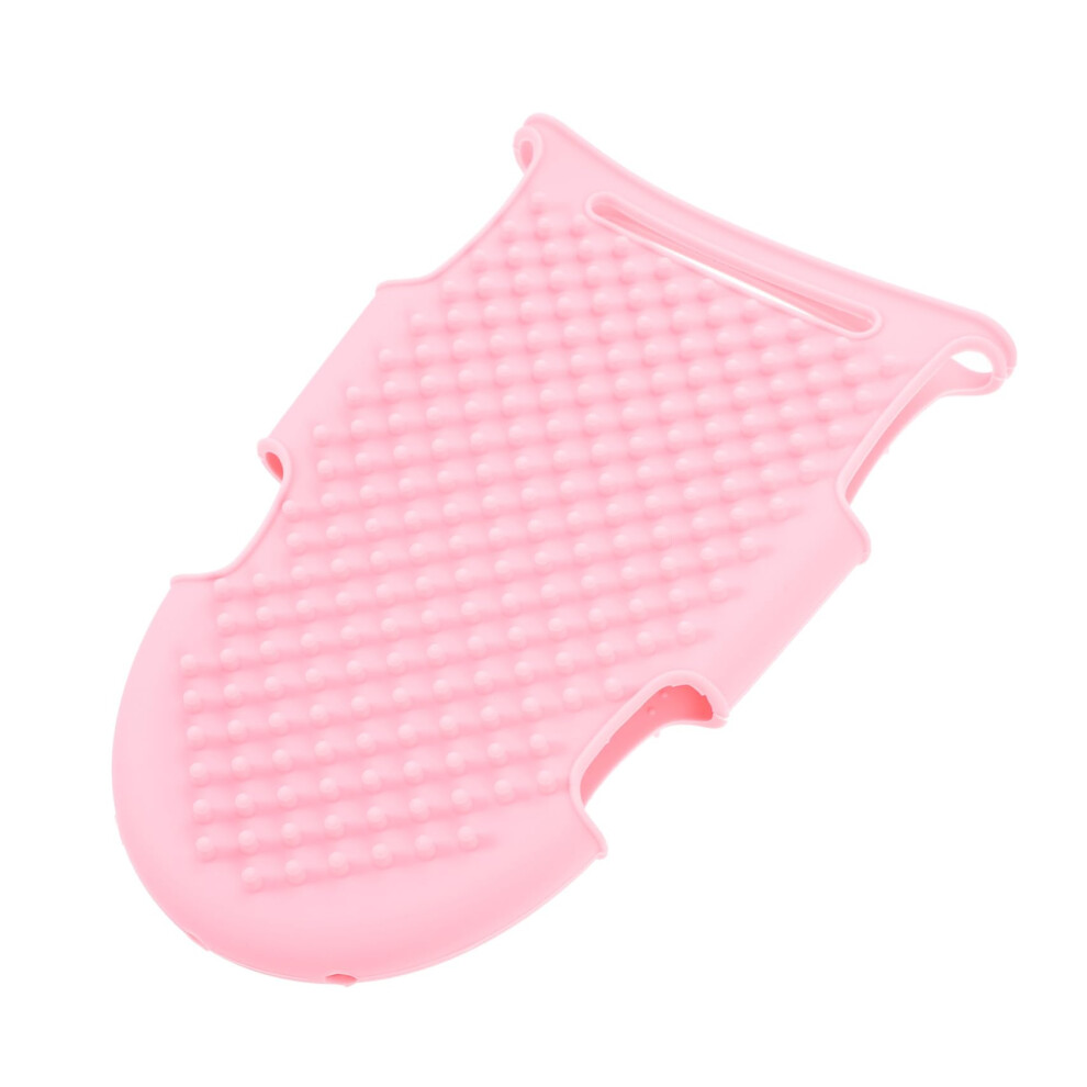 Silicone Bath Brush for Gentle Exfoliation and Shower Massage, Ergonomic Body Scrubber Glove