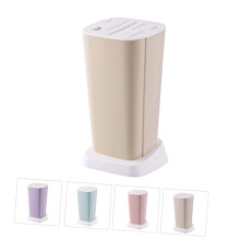 Universal Kitchen Knife Holder with Multi Partition Storage and Rotatable Drain Base Large Capacity
