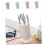 Universal Kitchen Knife Holder with Multi Partition Storage and Rotatable Drain Base Large Capacity 3