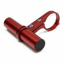 Bike Handlebar Extender for Lights and GPS, Aluminum Bicycle Extension Mount, Red