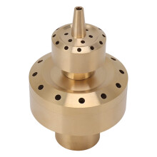 Copper Double Column Fountain Nozzle Wide Range  Volume G1 Inch Thread Garden Water Feature