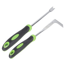 Stainless Steel Garden Weeder Tool with Ergonomic Grip for Crack and Dandelion Removal