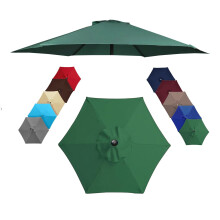 Patio Umbrella Replacement Canopy 6 Rib Outdoor Market Cover 98% UV Protection Water Resistant Navy 200cm
