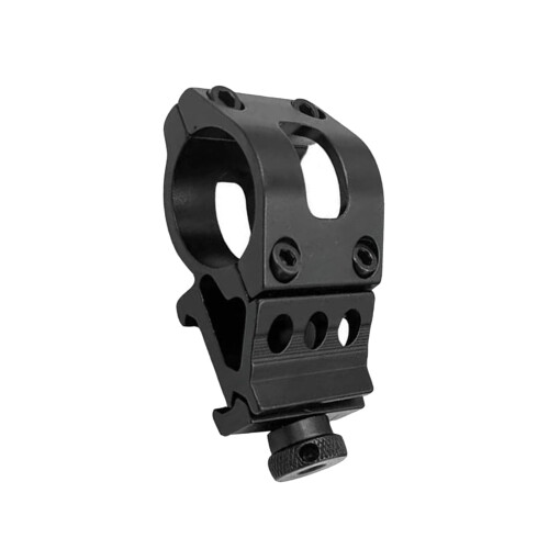 Flashlight Mount 45 Offset Tactical Holder with Quick Release Shockproof Alloy Tube Clamp