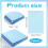 Blue Felt Fabric Sheets 9 Pcs Soft Durable Polyester for Crafts Sewing DIY Patchwork 3 Blue Shades 2