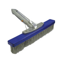 10 Inch Stainless Steel Pool Algae Brush with HeavyDuty Bristles for Swimming Pools and Spas