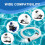 1.5 Inch Pool Pump Hose Replacement for Above Ground Pools, Flexible Durable Filter Hose 2 Pack 3