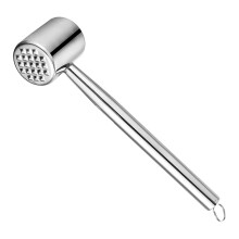 Meat Tenderizer Stainless Steel Meat Mallet with Ergonomic Grip, Dishwasher Safe for Chicken and Steak