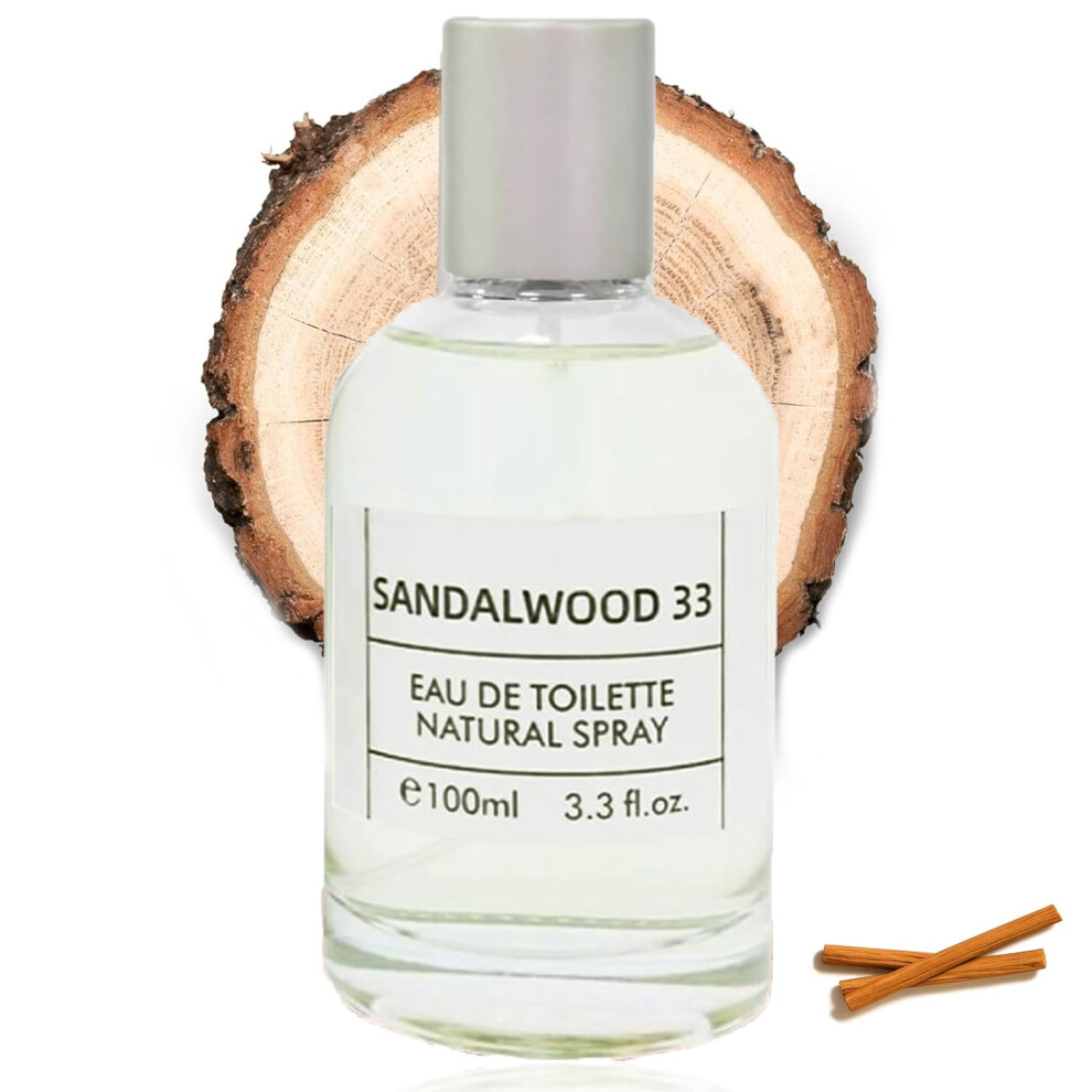 Sandalwood Perfume Eau de Parfum 100ml Unisex Long Lasting Woody Fragrance Spray