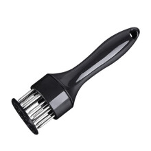 Meat Tenderizer Tool with Ergonomic Handle and Rustproof Steel Needles for Steak and Beef – Black