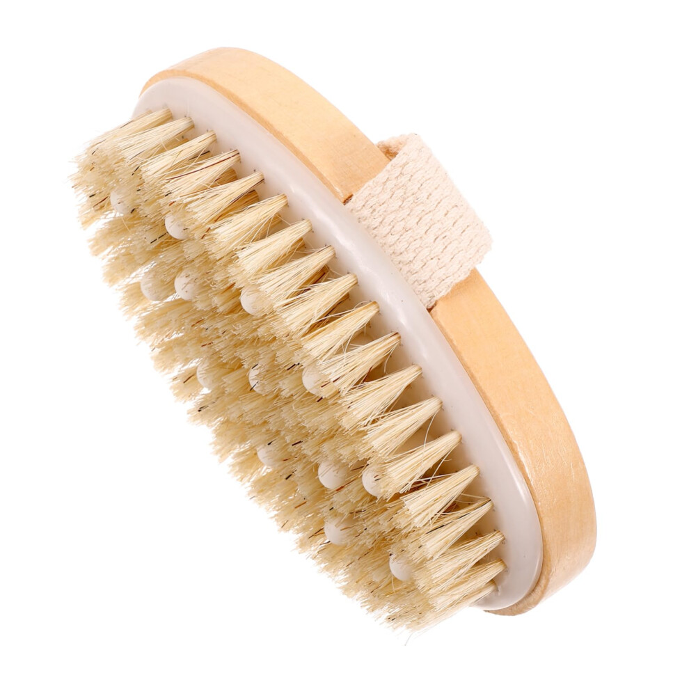 Bath Brush with Long Handle for Back, Soft Bristle Shower Scrubber, Gentle Skin Exfoliation