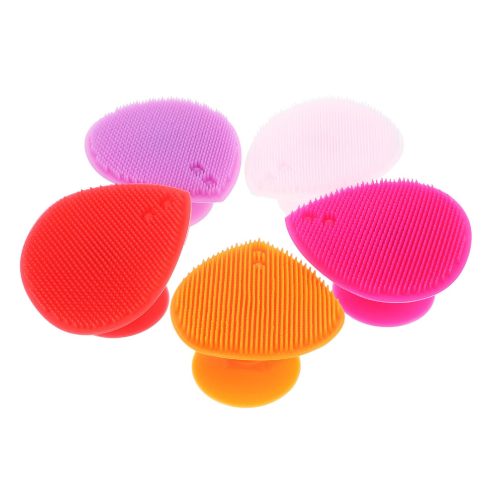 HeartShaped Silicone Bath Brush Set for Kids, DualSided Scalp Massager and Gentle Shampoo Brush