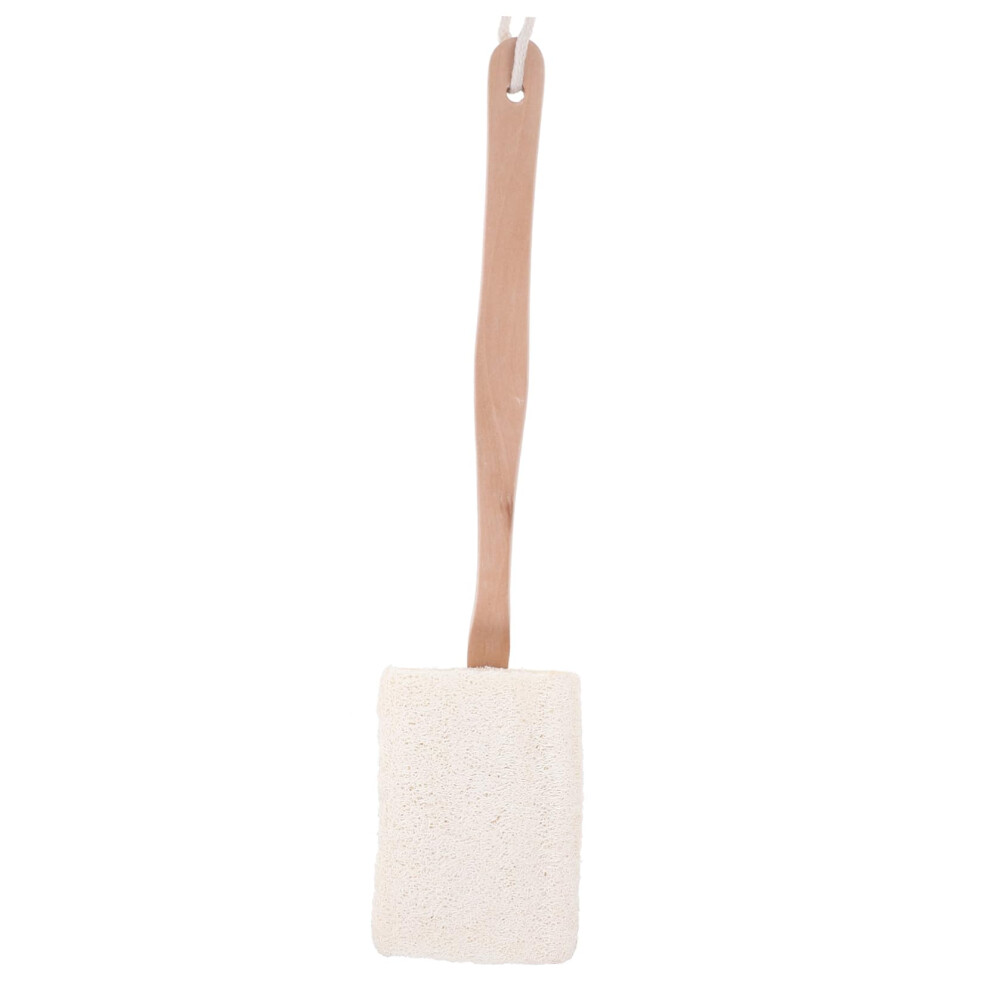 Long Handle Back Scrubber Bath Brush with Natural Bristles for Gentle Exfoliating in Shower