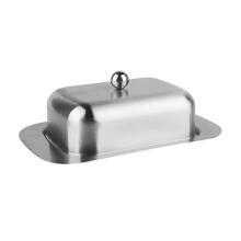 Butter Dish with Lid Stainless Steel Butter Keeper Durable Elegant Design for Kitchen and Table