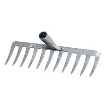 Heavy Duty Garden Rake with Steel Tines for Landscaping, Weeding, and Soil Loosening