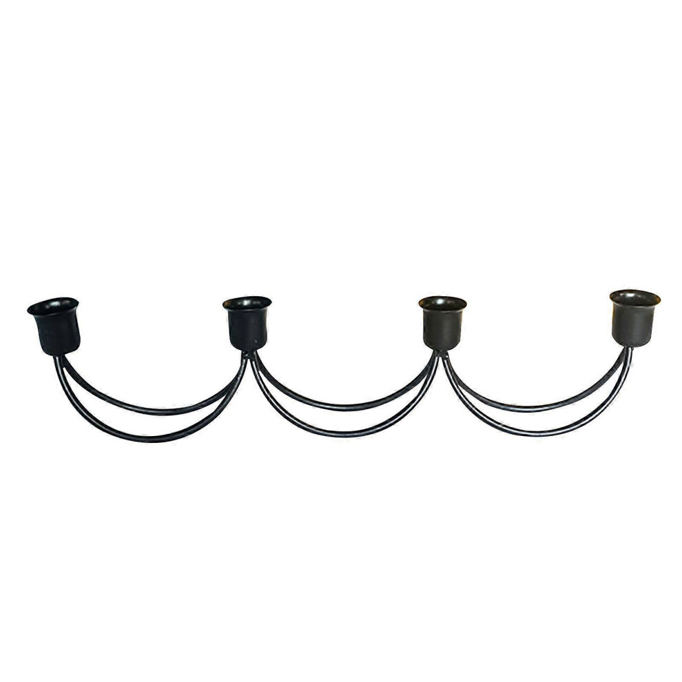 (As Show, 4) Candle Holder For Pillar Candles Metal Candlestick Candle Stand Desktop Tealight 3242242615698