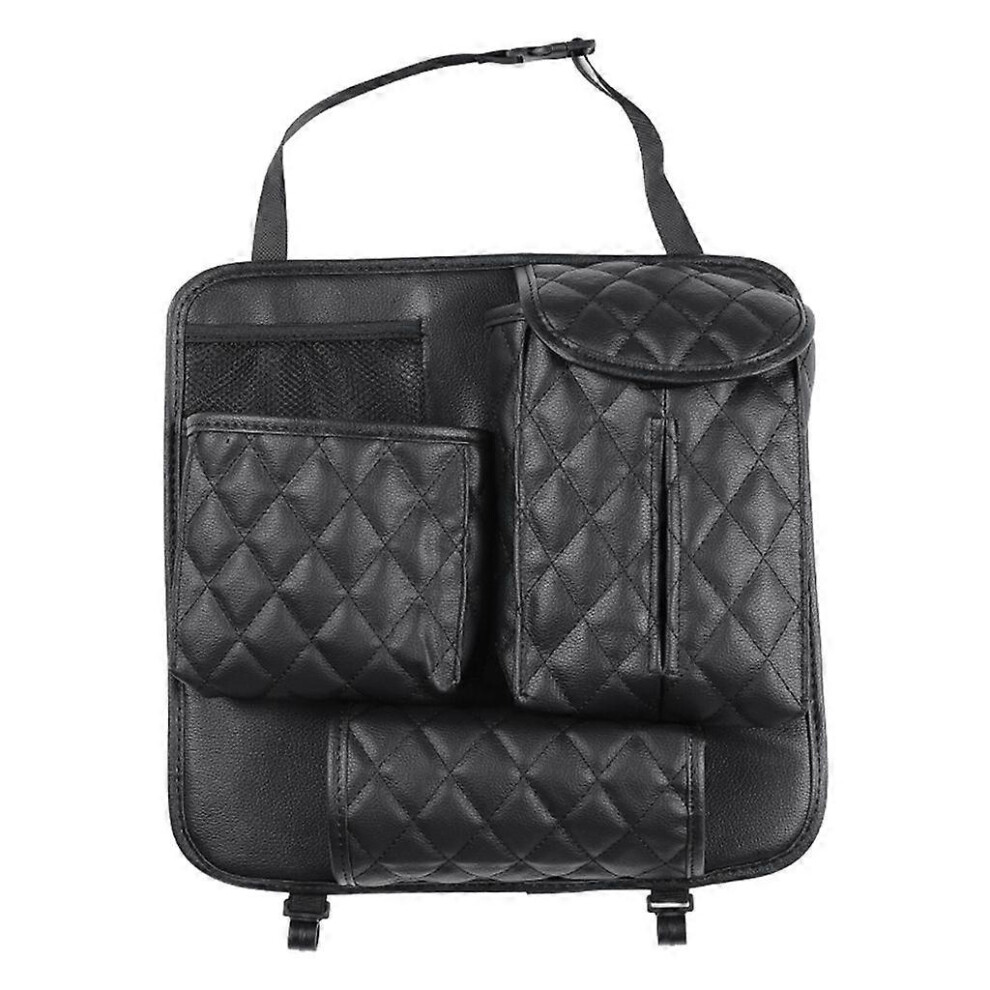 (As Show, Green) Hanging Car Backseat Organizer Storage With Multi Pockets Reinforced Corners 3242242619429