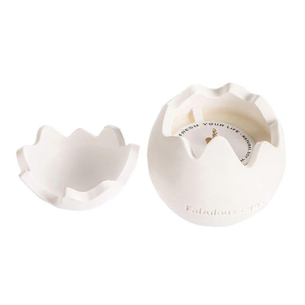 (As Show, A) Handmade Scented Candle For Women Egg Shaped Essential Oil Aromatherapy Candle 5213747830457