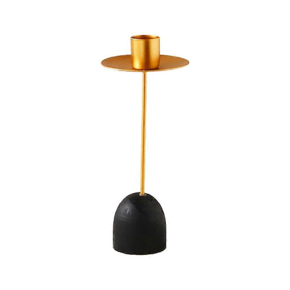 (Large, Gold) Metal Candle Holder For Creative Candlestick Ornament Desktop Decor 5213747834875