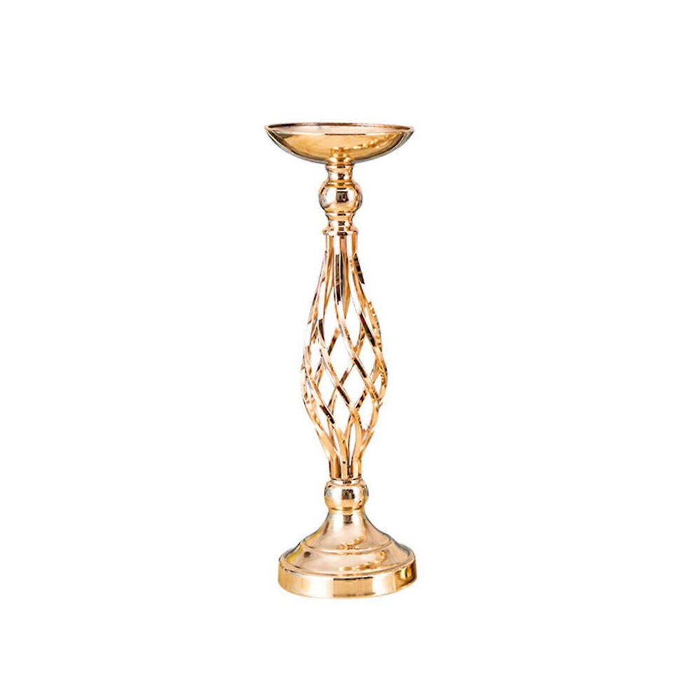 (As Show, One Size) Metal Vase Shape Candle Holder Candlestick Stand Centerpieces Decor 5213747882562