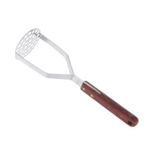 Stainless Steel Potato Ricer Masher with Ergonomic Grip, Easy Clean Garlic Press for Vegetables