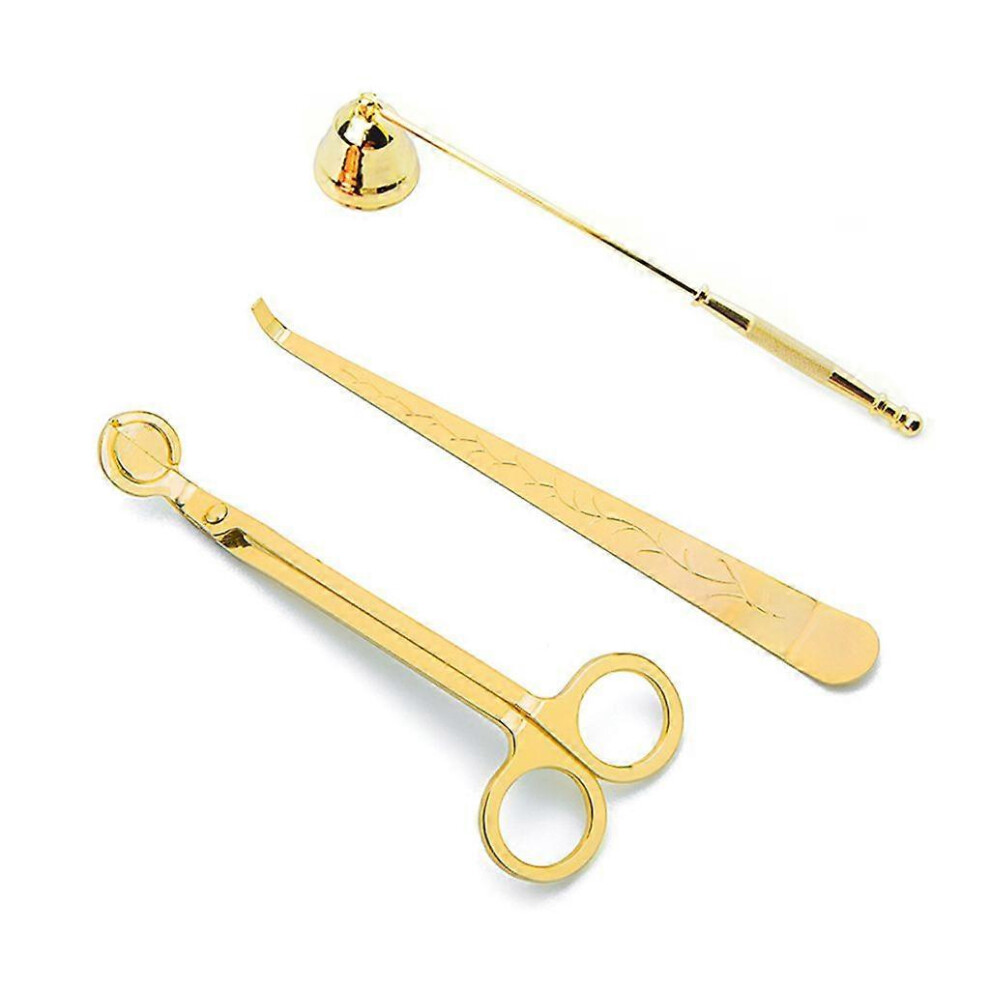 (As Show, One Size) Stainless Steel Candle Extinguishers Candles Wick Fire Hook Scissors Accessories 3242242618583