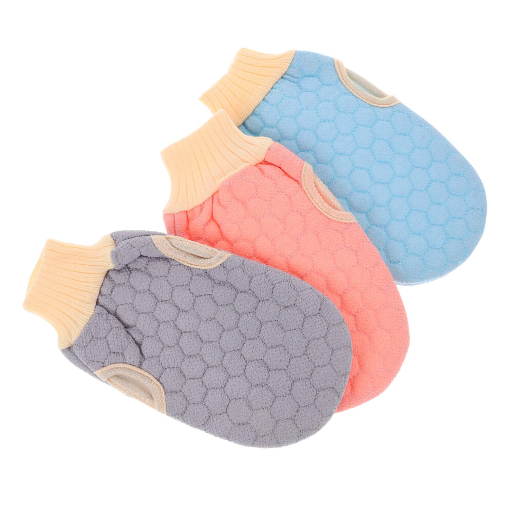3pcs Exfoliating Gloves for Deep Cleanse and Gentle Body Scrub Spa Bath Sensitive Skin