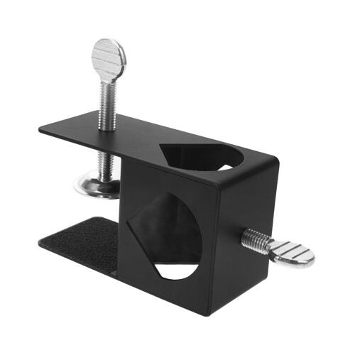 Torch Bracket with Adjustable Clamp for Secure Outdoor Deck and Garden Torch Mounting