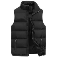 (black, XXXL) Mens Winter Body Warmer Gillet Waistcoat Padded Quilted Sleeveless Coat Tank*Top