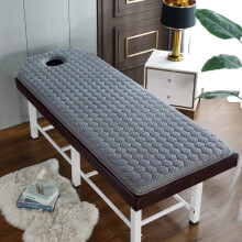 Memory Foam Massage Table Topper 190x80cm with Face Hole and Elastic Straps Breathable Latex