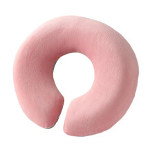 Massage Face Pillow with Breathable Memory Foam and Easy Clean Flannel Cover for Spa, Pink