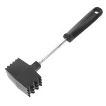 Meat Tenderizer Mallet with Ergonomic Comfort Grip Stainless Steel Hammer for Chicken Beef Pork Ref: 8810