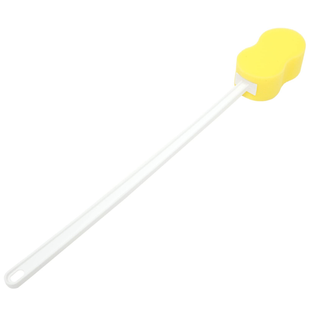 Bath Back Scrubber with Long Handle, Gentle Exfoliating Sponge for Elderly, Quick Dry and Rich Foam