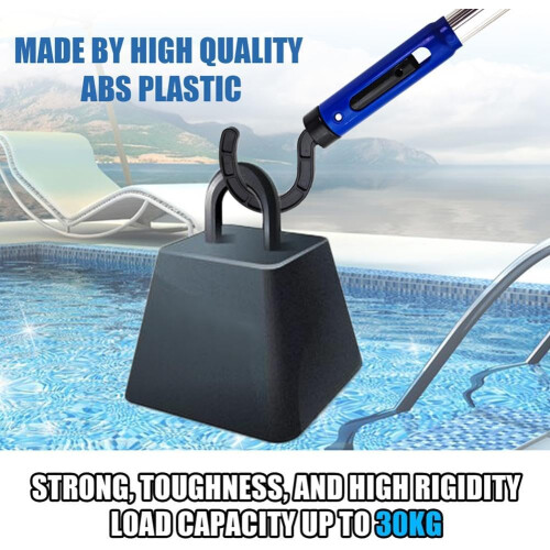 Universal Pool Robot Cleaner Hook for Telescopic Pole, Durable ABS Attachment for Above Ground Pools 2