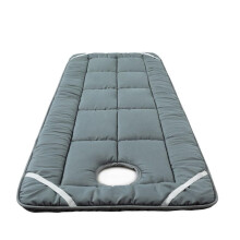 Massage Table Pad 60x180cm Gray with Face Hole Extra Comfort Topper for Spa and Beauty Salon