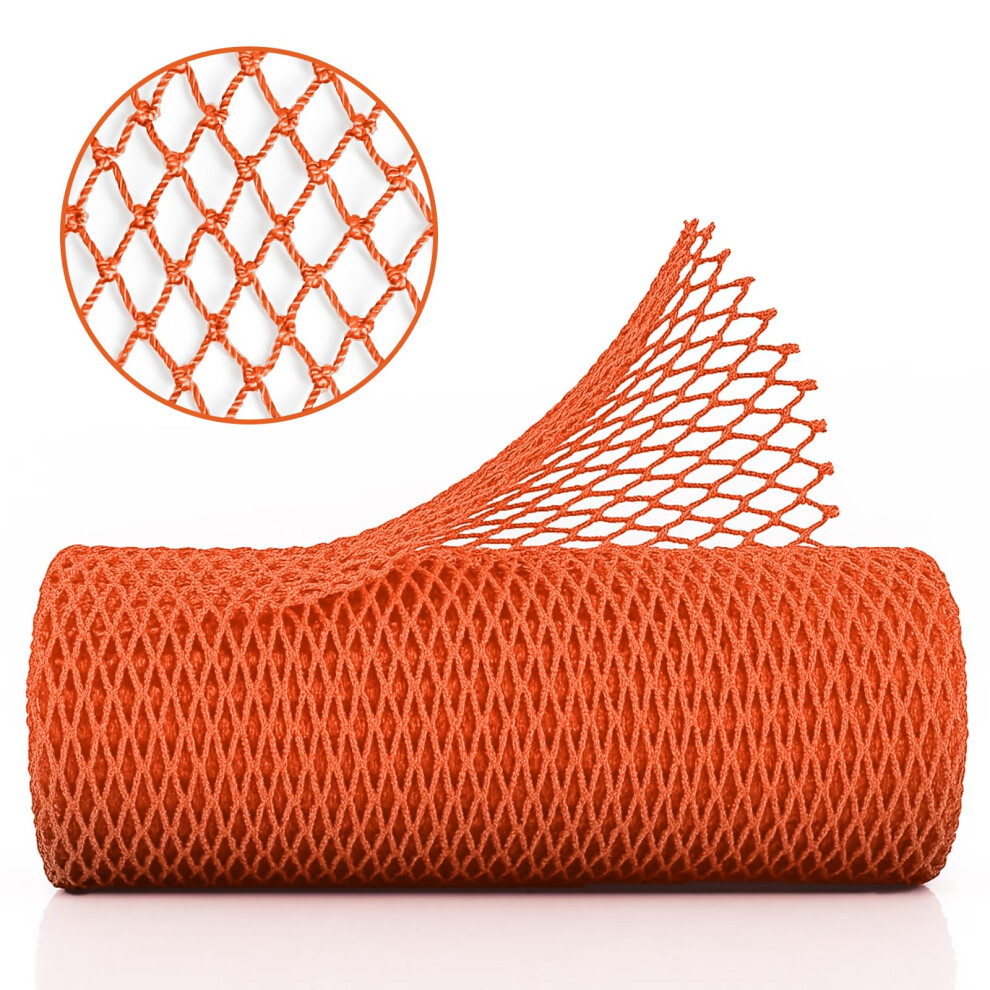 Orange African Exfoliating Net Sponge For Shower, Long Bath Sponge For Women Deep Pore Cleansing (Orange)