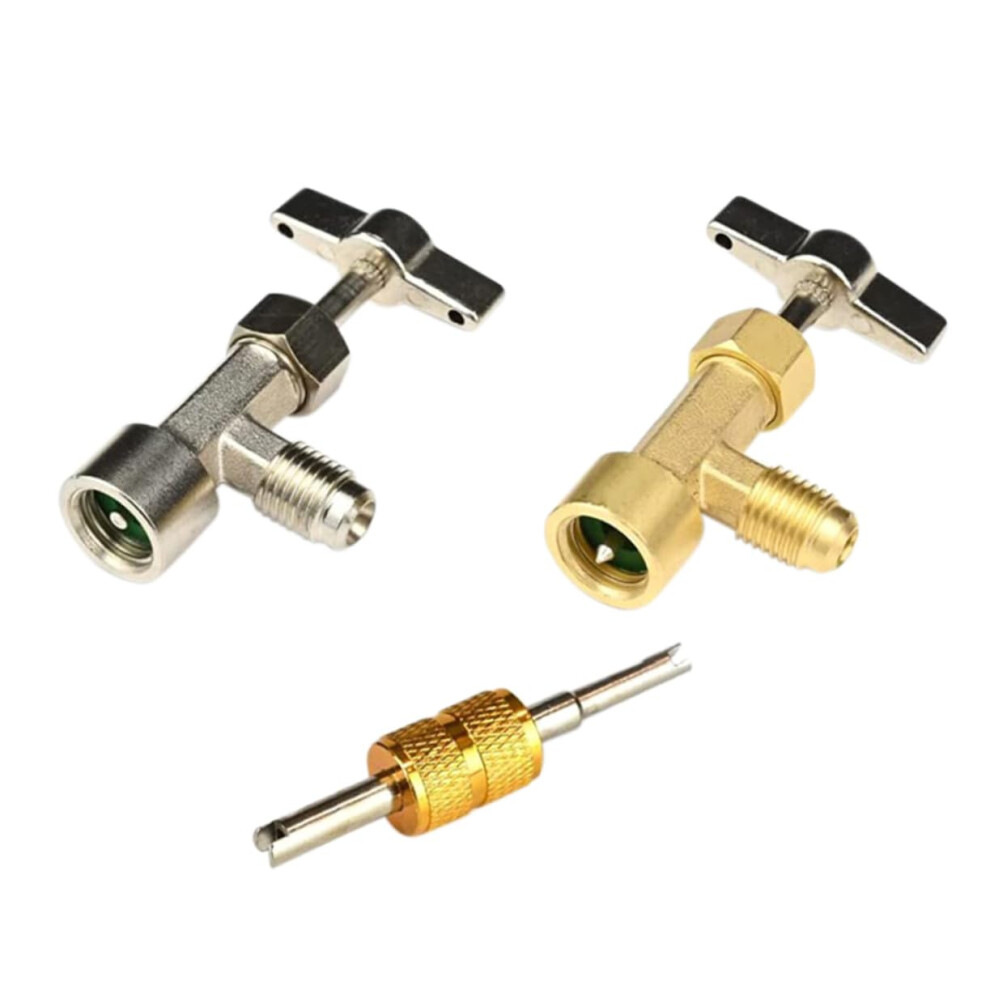Self Sealing Can Tap With Valve Core Removal Tool For Automotive Ac R134a Refrigerant 9113335385832