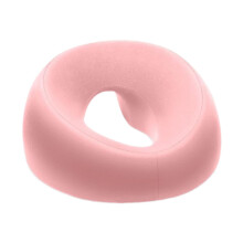 Face Down Pillow Memory Foam Ergonomic Massage Headrest with Breathable Washable Cover Pink