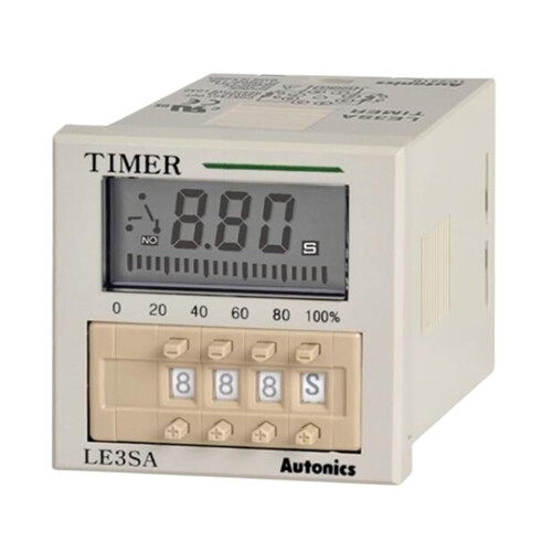 Digital Timer 3Digit LCD 7Segment Display 24240V AC/DC Wide Voltage Range Precise Control 2