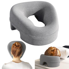 Face Down Massage Pillow with Hollow Center, Ergonomic Memory Foam for BBL Surgery and Massage Table