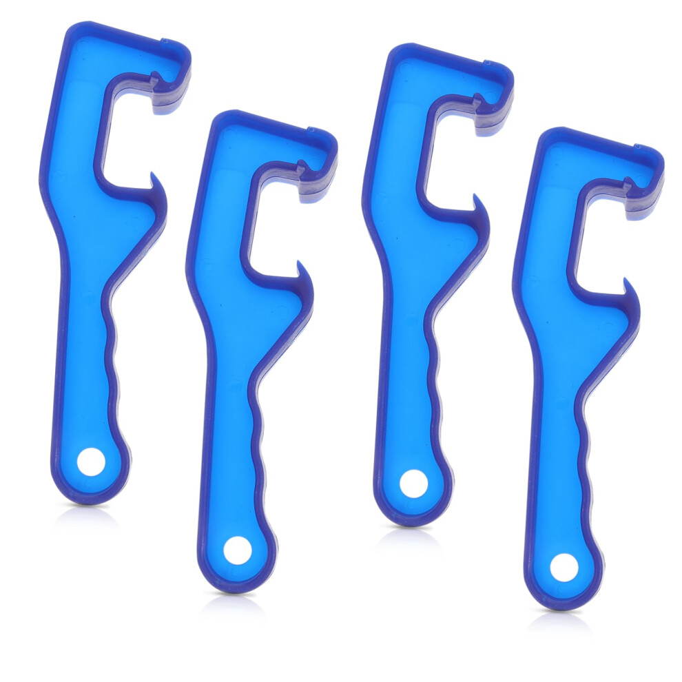 4Pcs Plastic Bucket Lid Opener Wrench With Nonslip Grip For Easy Paint Can Lid Removal 9053599824824