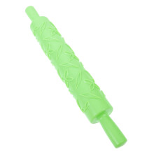 Embossed Fondant Rolling Pin for Cake Decorating, Food Grade NonStick Baking Tool for Pastry