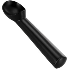 Ergonomic Aluminum Ice Cream Scoop with Thermal Grip, NonStick Easy Release for Cafe, Bakery, Home (Black)