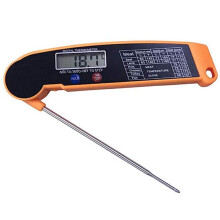 Meat Thermometer Ultra Fast Waterproof Digital Cooking Probe for Grill BBQ Baking Candy Yellow