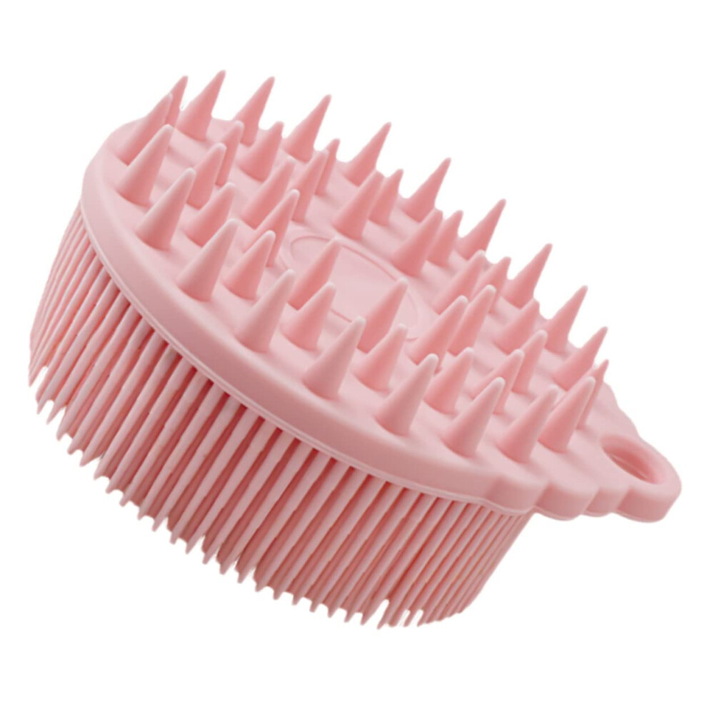 Dual Sided Silicone Body Scrubber with Soft Bristles for Gentle Skin Cleansing and Scalp Massage
