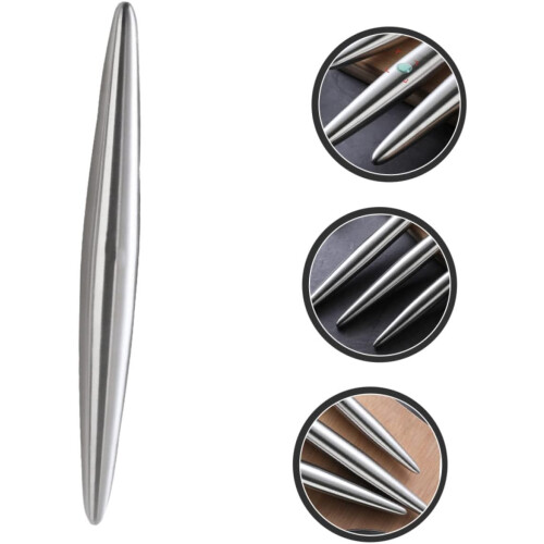 Stainless Steel Rolling Pin for Baking with Adjustable Dough Thickness and Smooth NonStick Surface 2